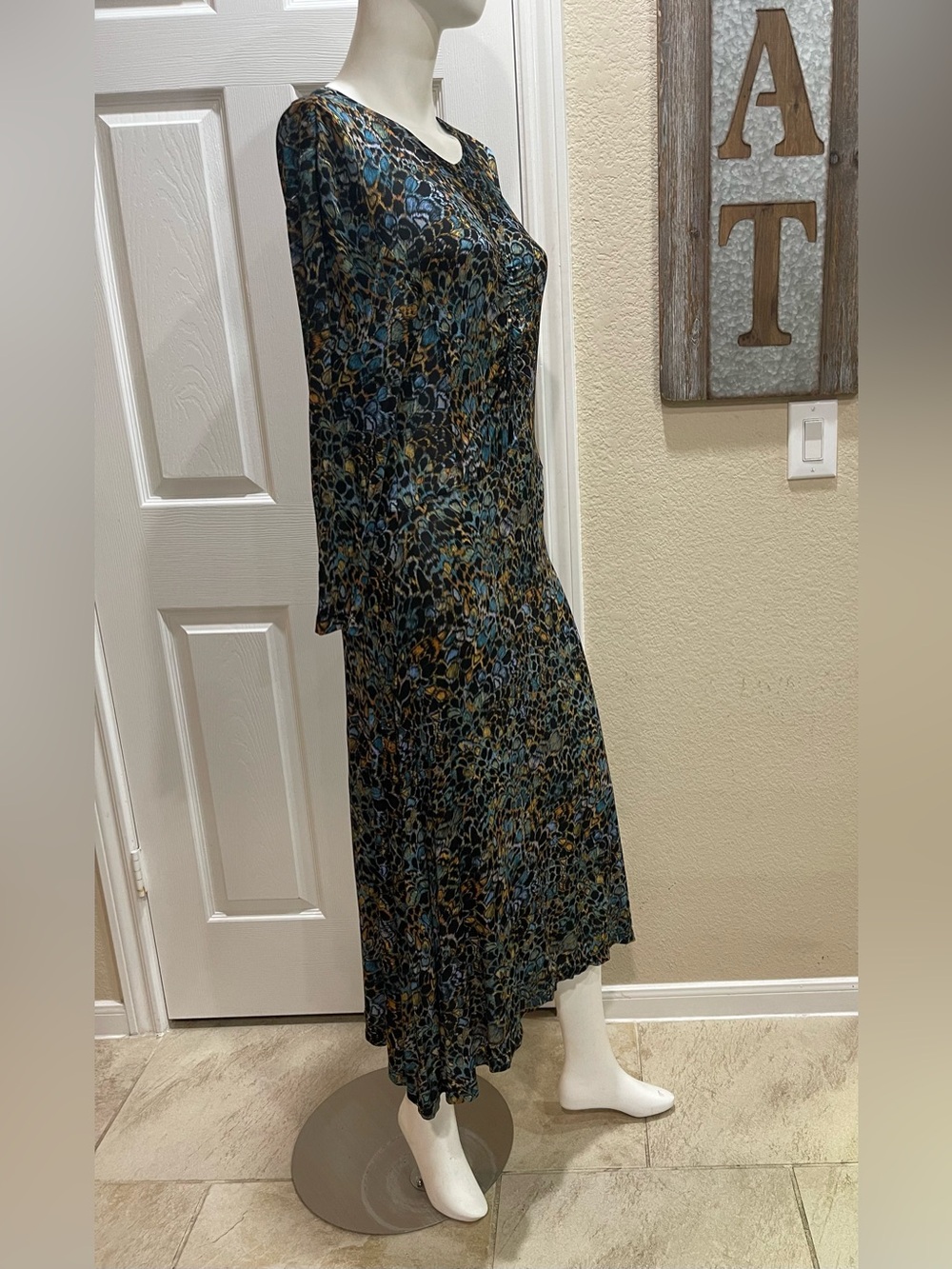 Ulla Johnson Naia Printed Jersey Maxi Dress in multihued caribaea print Size XL - Picture 5 of 11